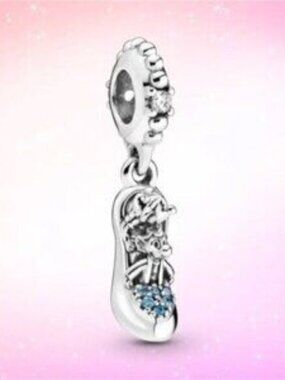 PANDORA Disney Cinderella Slipper Shoe Heel Charm